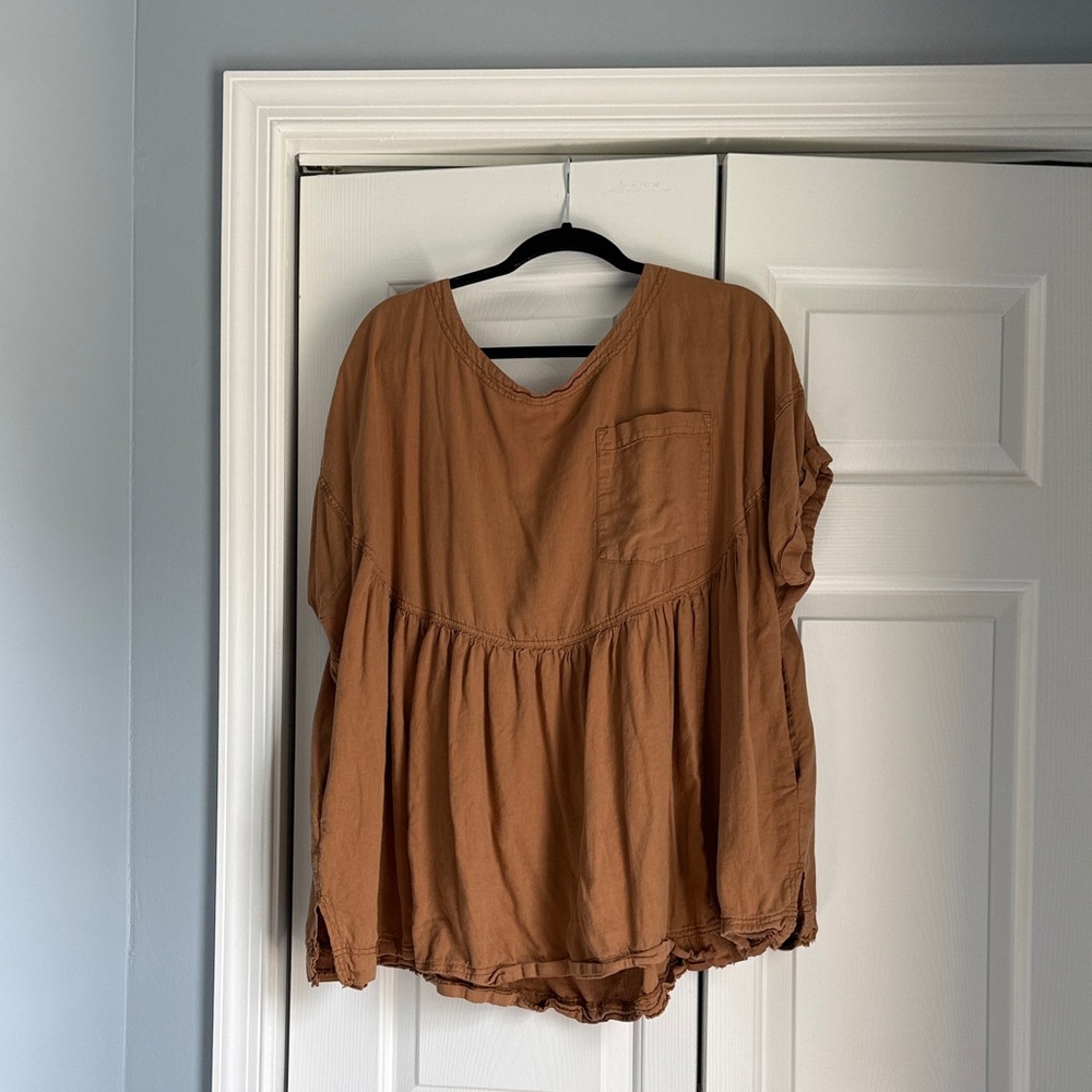 We The Free Rust Tunic Blouse